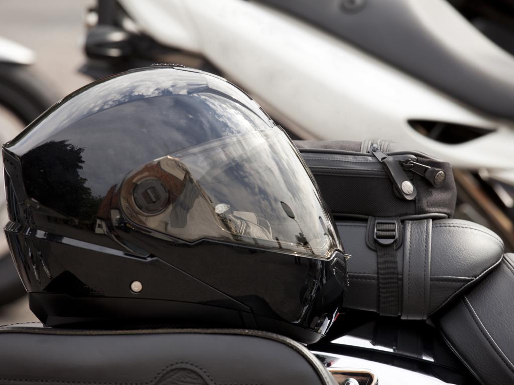 futuristic bike helmet