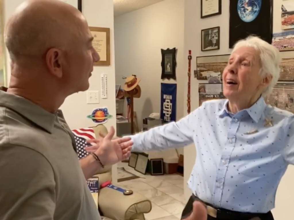 This 82-year-old woman is going to space today and she couldn't be more thrilled