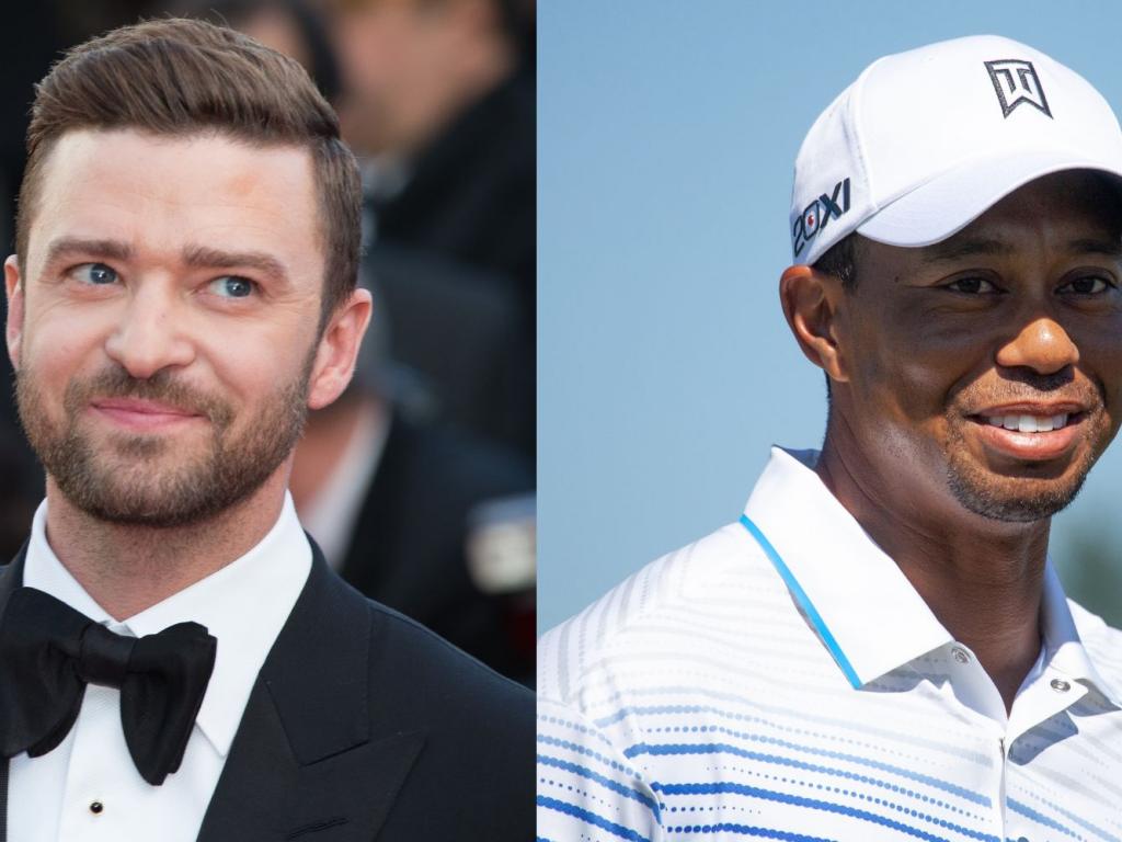 Tiger Woods, Justin Timberlake Tee Off Sports Bar in NYC