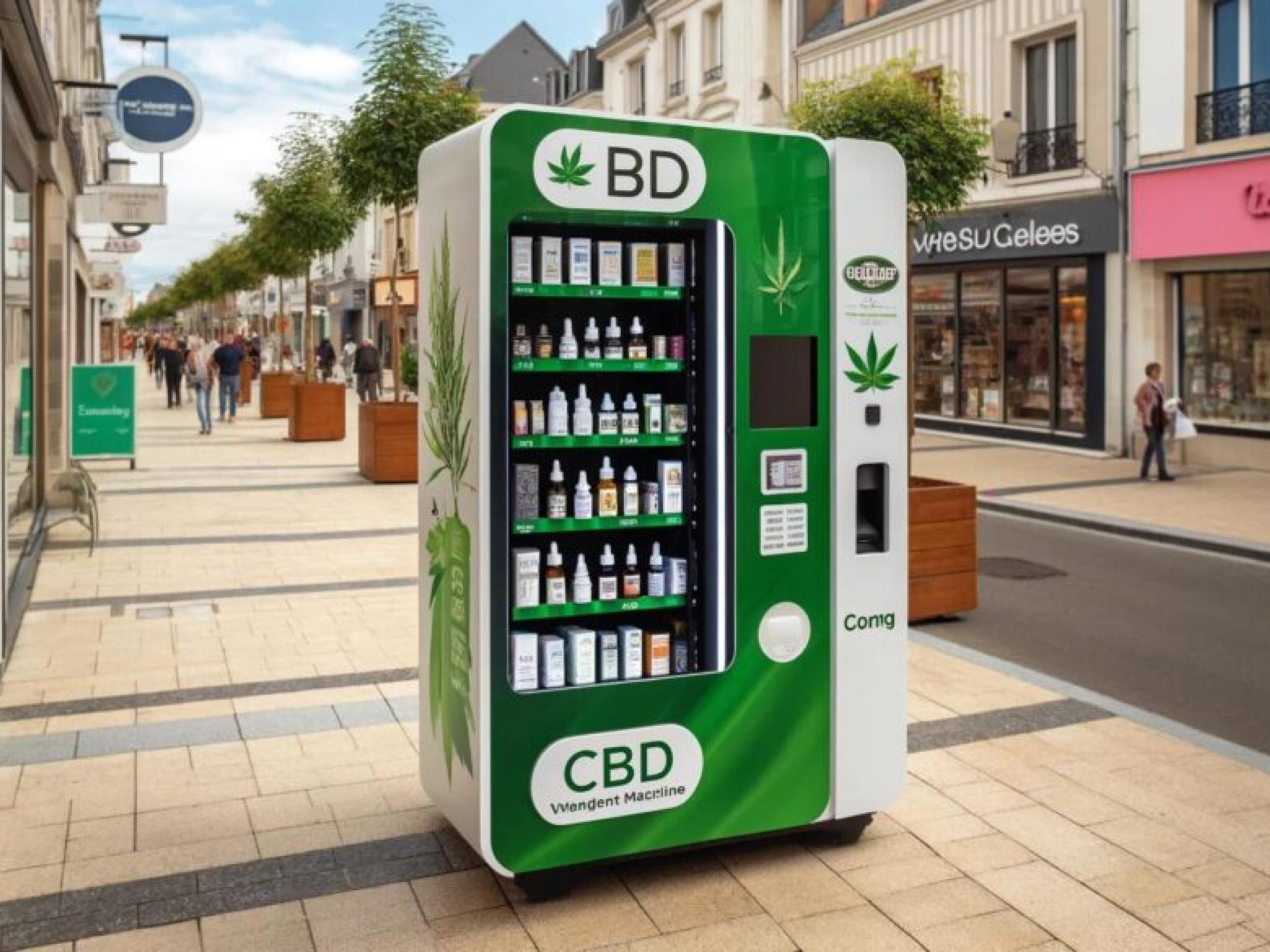 프랑스 소도시 쇼핑가에 CBD 자판기 등장