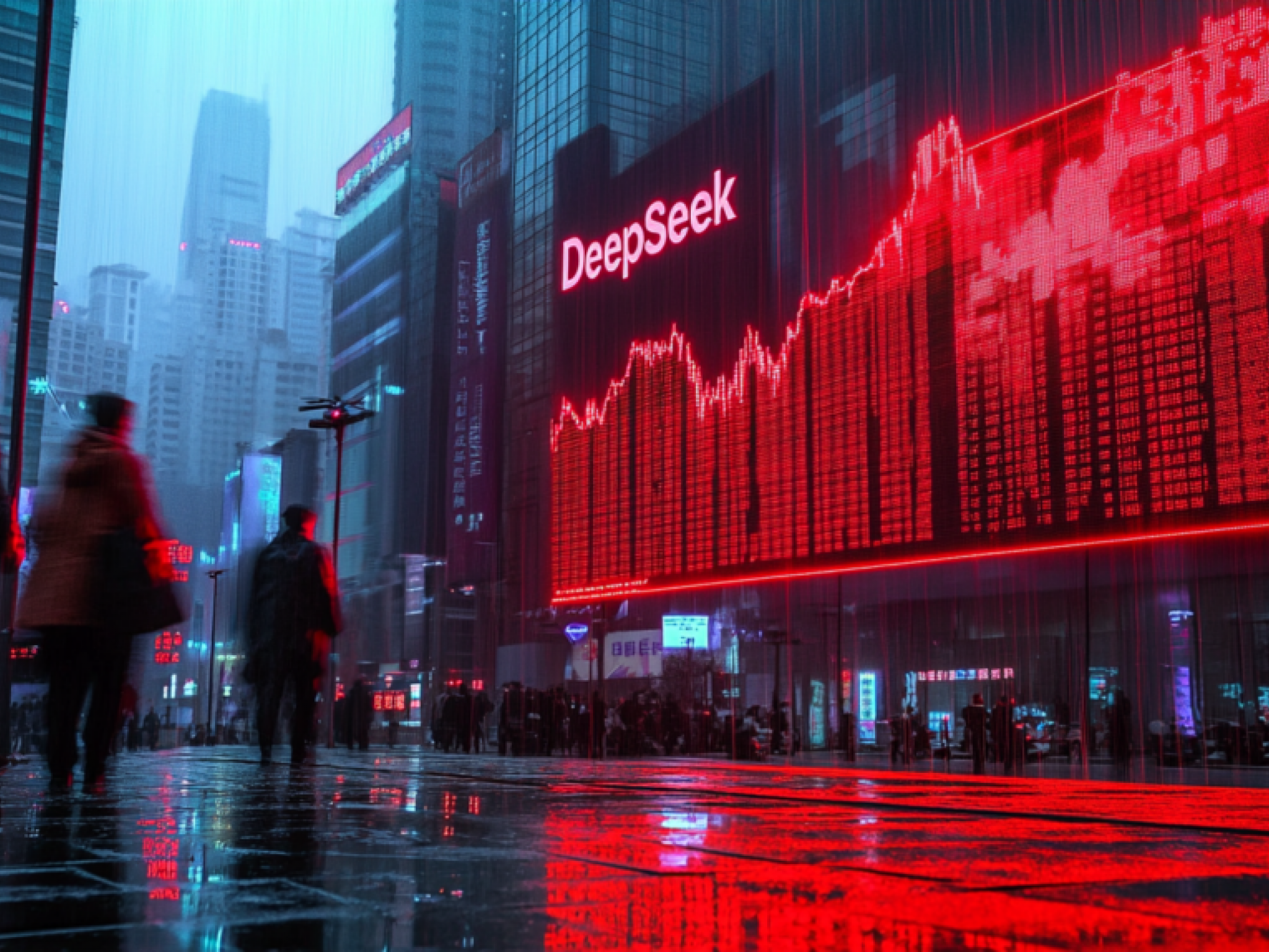 中 딥시크 R1에 美 빅테크 휘청…시총 900억달러 증발