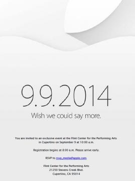 iPhone 6 Event Confirmed For September 9