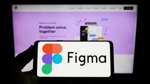 Figma logo on a smartphone