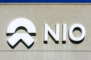 NIO logo on building
