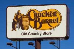 Cracker Barrel restaurant sign and logo