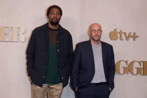 photo of Kevin Durant and Rich Kleiman attending the "Swagger" New York premiere