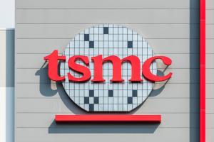 Taiwan Semiconductor Manufacturing Co. logo on building