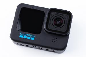 black gopro camera
