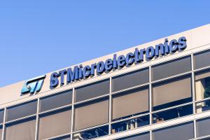 STMicroelectronics (or ST) offices in Silicon Valley; ST is a French-Italian multinational electronics and semiconductor manufacturer headquartered in Switzerland.