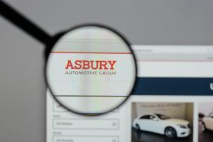 Asbury Automotive Group logo on the website homepage.