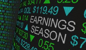Computer screen with Earnings Season on it