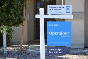 Opendoor sign outside a home