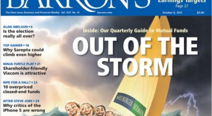 Barron's Recap 10/6/12: Out of the Storm