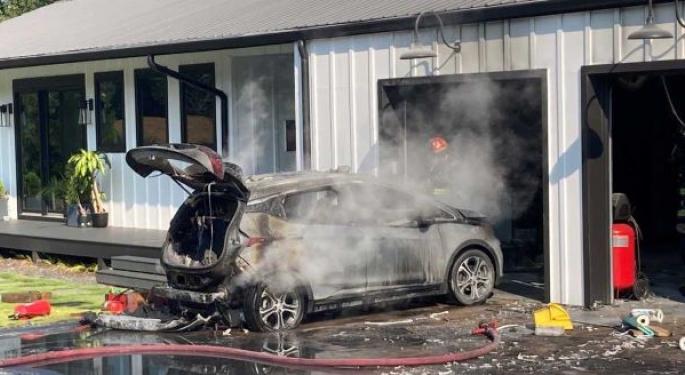 GM Advises Its Chevy Bolt Owners To Park At Least 50 Feet Away From Other Cars To Limit The Damage If Their Electric Vehicles Spontaneously Burst Into Flames