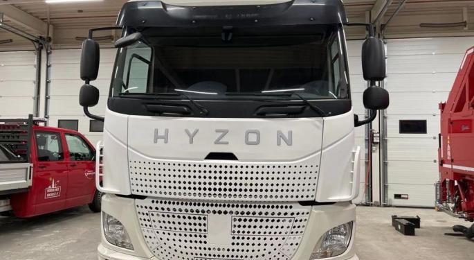 Hyzon Motors To Get $570M From SPAC Backing Fuel Cell Technology