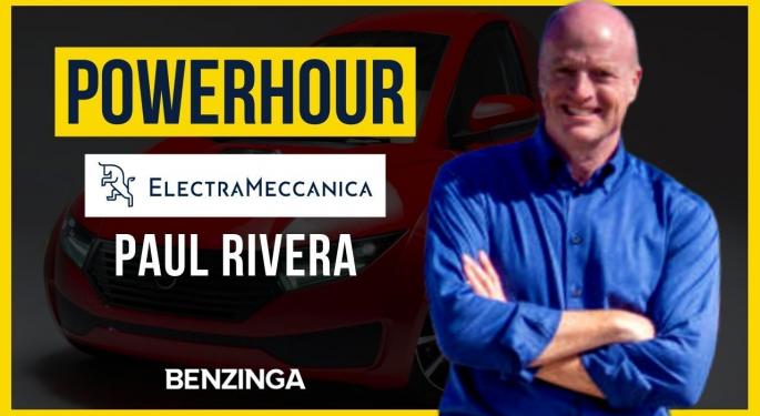 EXCLUSIVE: Electrameccanica CEO Paul Rivera Talks Partnership Potential, Vehicle Production On 'Power Hour'