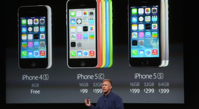 Apple's Newly Announced $99 iPhone 5C, $199 iPhone 5S Coming September 20 AAPL