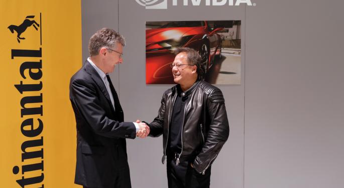 Nvidia Partners With Continental On AI Self-Driving Cars