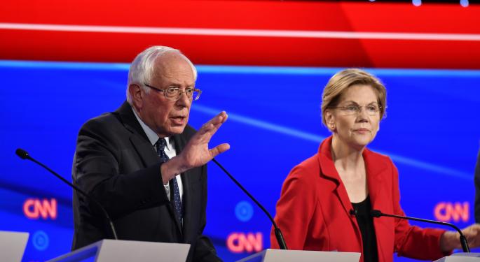'What We Need Is A Political Revolution': Sanders, Warren Face Off With Moderate Democrats In Detroit