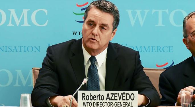 WTO Downgrades Global Trade Outlook Citing Tighter Credit And Escalating Tensions