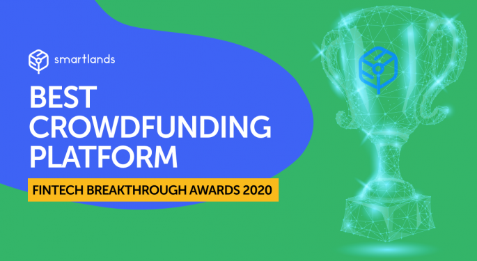 'Our Mission Was Recognized': Smartlands Receives Best Crowdfunding Platform 2020 Award From FinTech Breakthrough Awards