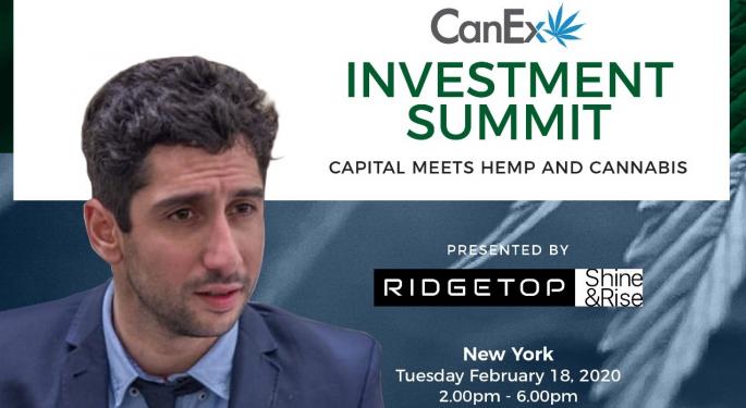 Benzinga Cannabis Managing Director Javier Hasse To Speak At CanEx Investment Summit In NY, Feb 18