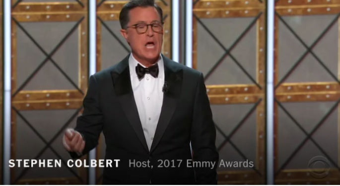 Colbert-Hosted Emmys Deliver Expected Winners, A Few Surprises And Lots Of POTUS Jabs