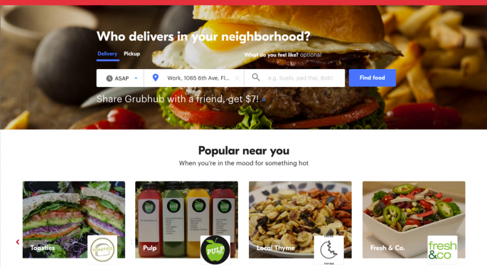 The Sell-Side Upgrade Lifting GrubHub Shares Tuesday