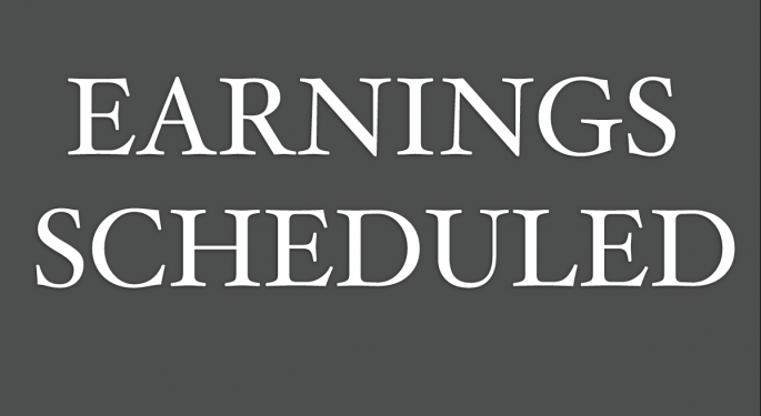 Earnings Scheduled For May 13, 2019
