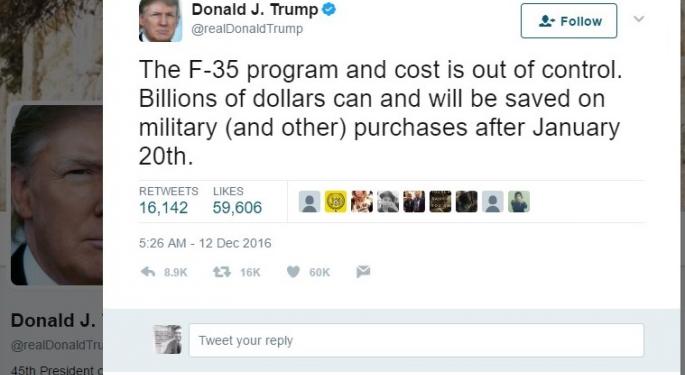 The Story Of Lockheed Martin And The $4 Billion Tweet