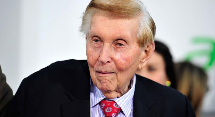 Sumner Redstone To Step Down As Head Of CBS; Moonves To Assume Role