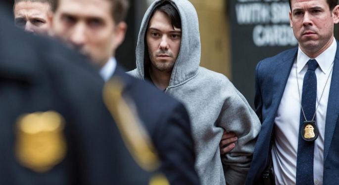 Martin Shkreli Puts Up $45 Million E*Trade Account To Cover $5 Million Bailout