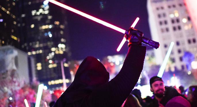 'Star Wars: The Force Awakens' Sets North American Records, Disney Stock Mixed