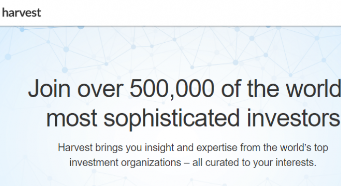 Harvest Exchange: Fintech Giving Asset Managers A Competitive Advantage By Using Artificial Intelligence