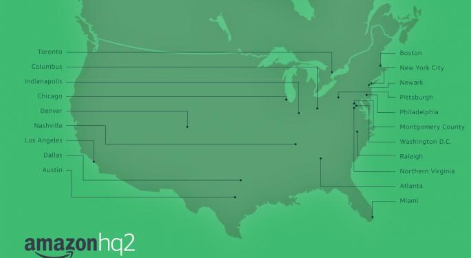 20 Candidates For Amazon's HQ2