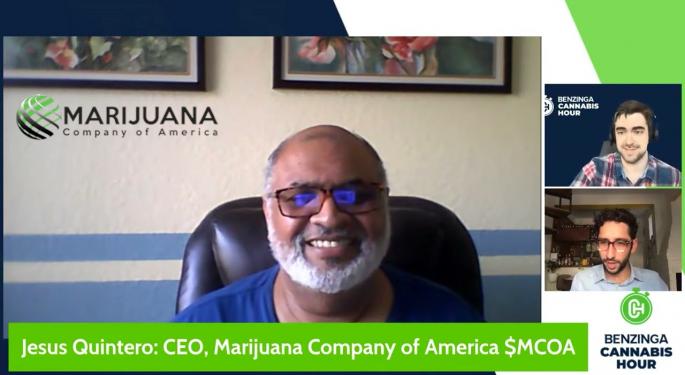 Marijuana Company of America Inc. To Present At Benzinga Cannabis Capital Conference