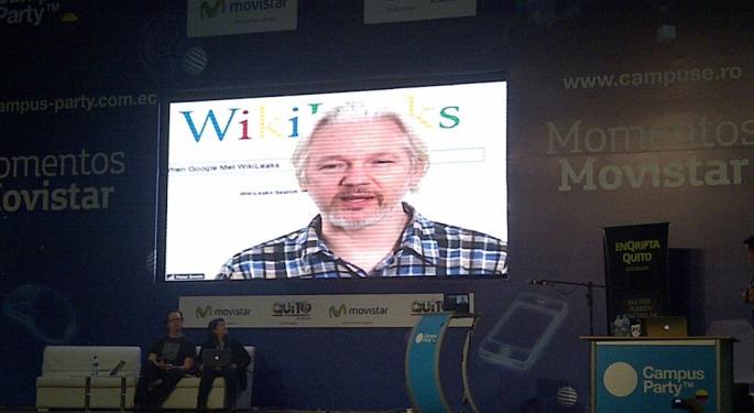 Hoisted On His Own Petard: Group Hacks Julian Assange's WikiLeaks