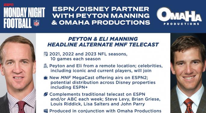 Peyton And Eli Manning Are Coming To 'Monday Night Football' In New Megacast