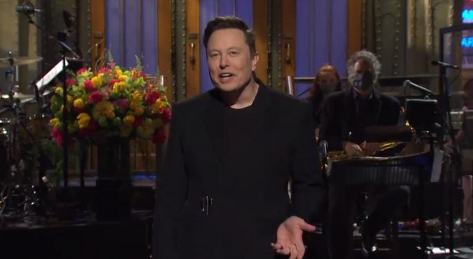 What Dogecoin Is Trading At Following Elon Musk's 'SNL' Appearance