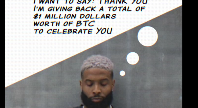 Odell Beckham Jr. To Be Paid In Bitcoin, Give Away $1M Of BTC: 'It's A New Era'