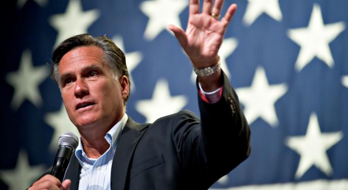 Are Financials Pricing in a Romney Win?