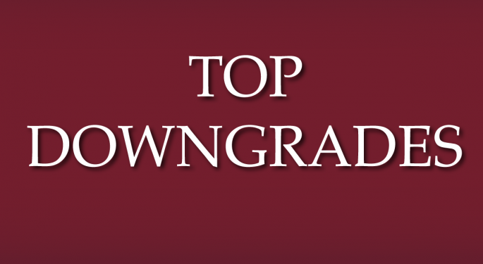 Benzinga's Top Downgrades