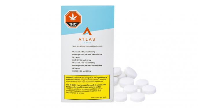 Atlas Thrive's New CBD Chewing Gum To Debut In Ontario & Alberta
