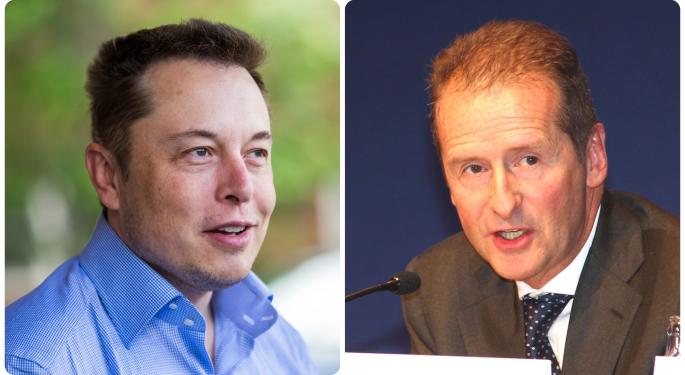 Auto Bromance: Elon Musk Says Volkswagen 'Lucky' To Have CEO Diess, Credits Him For EV Push