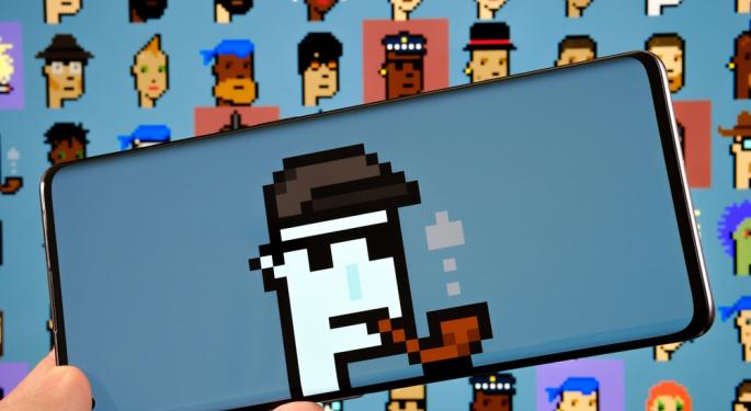 Top 10 NFTs By Weekly Sales Volume: CrytpoPunks Surge, Nine Of Top 10 Up On Week