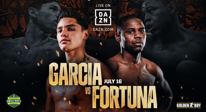Uncle Bud's Hemp & CBD Debuts Partnership With De La Hoya's Golden Boy, At Ryan Garcia VS Javier Fortuna