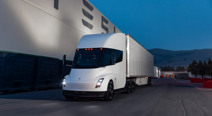 Updated Tesla Semis Seen Testing In The Wild