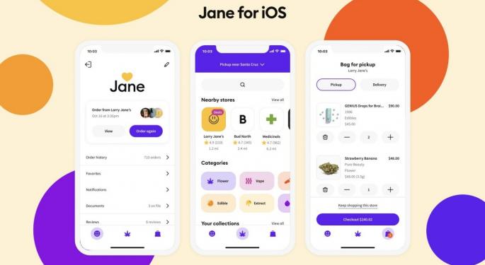 Jane Technologies Launches iOS App For Cannabis Shopping
