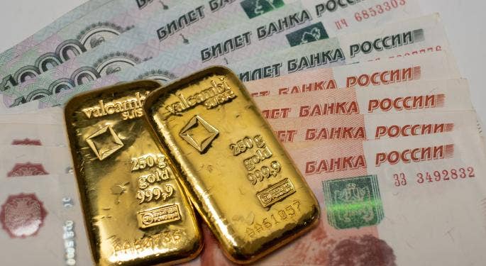 Las importaciones suizas de oro ruso están en un nivel récord