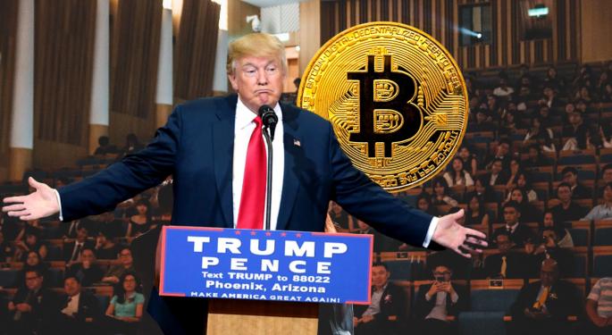 If You Invested $1,000 In Bitcoin When Donald Trump Said He Wasn't A Fan, Here's How Much You'd Have Today